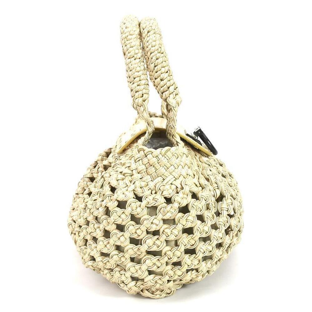 Salvatore Ferragamo Gancini handbag leather wood gold